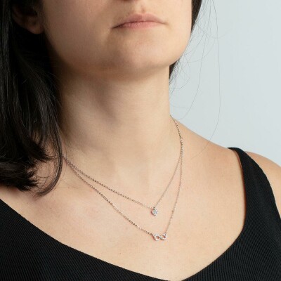 Collier Lotus Silver Trendy Coeur en argent