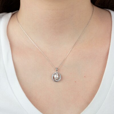 Collier Lotus Silver Pearls en argent