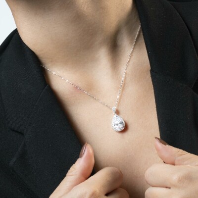 Collier Lotus Silver Colors en argent