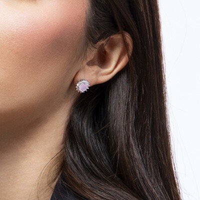 Boucles d'oreilles Lotus Silver Colors en argent
