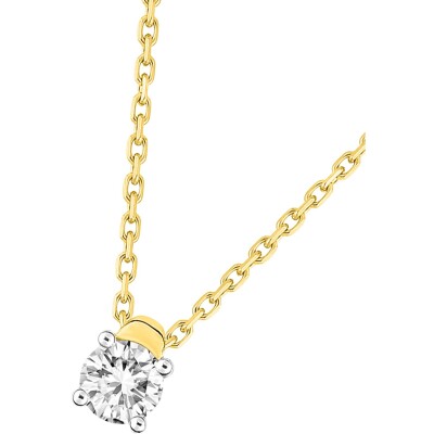 Collier en or jaune et diamant 0.20ct