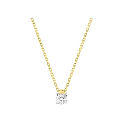 Collier en or jaune et diamant 0.20ct