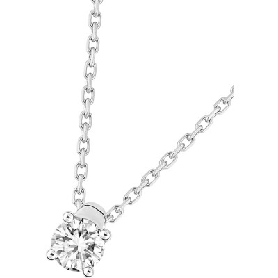 Collier en or blanc et diamant 0.20ct