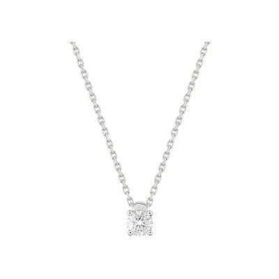Collier en or blanc et diamant 0.20ct