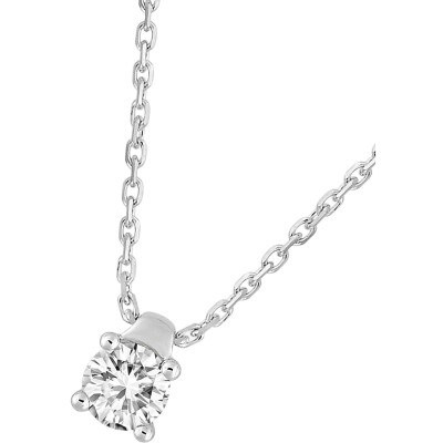Collier en or blanc et diamant 0.25ct