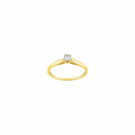 Bague en or blanc, or jaune et diamants