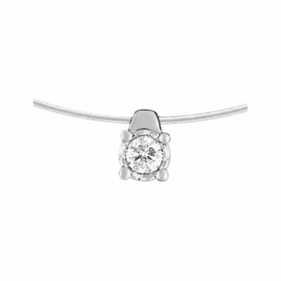 Collier en or blanc et diamant de 0.072ct