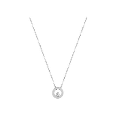 Collier en or blanc et diamant 0.015ct