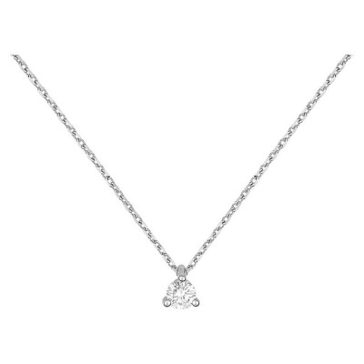 Collier en or blanc et diamant 0.15ct