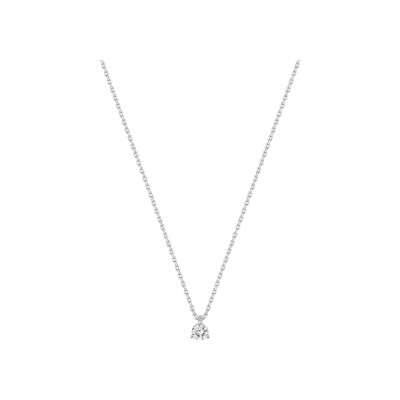 Collier en or blanc et diamant 0.15ct