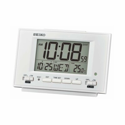 Réveil digital Seiko en plastique QHL075WN