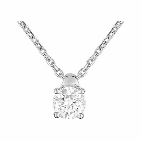 Collier en or blanc et diamants de 0.30ct