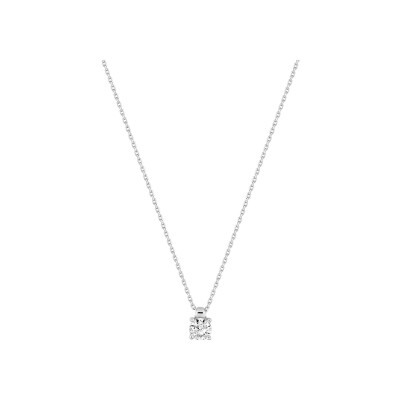 Collier en or blanc et diamant 0.40ct