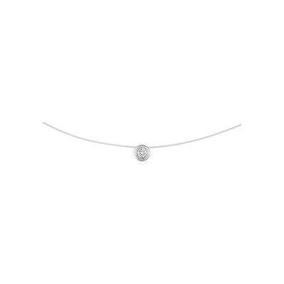 Collier en or blanc et diamant 0.052ct