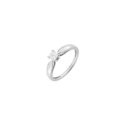 Bague en or blanc et diamant 0.3ct