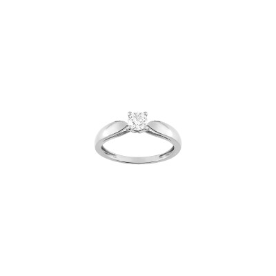 Bague en or blanc et diamant 0.35ct
