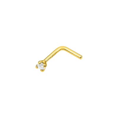 Bijou de nez en or jaune et diamant 0.01ct