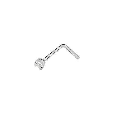 Bijou de nez en or blanc et diamant 0.03ct