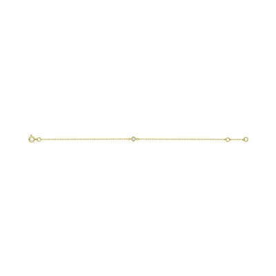 Bracelet en or jaune et diamant 0.04ct