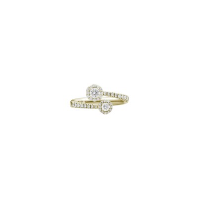 Bague Recarlo Anniversary Halo en or jaune et diamant