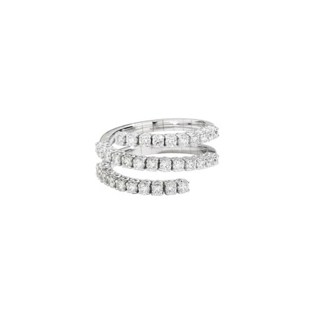 Bague Recarlo Anniversary en or blanc et diamants, taille M