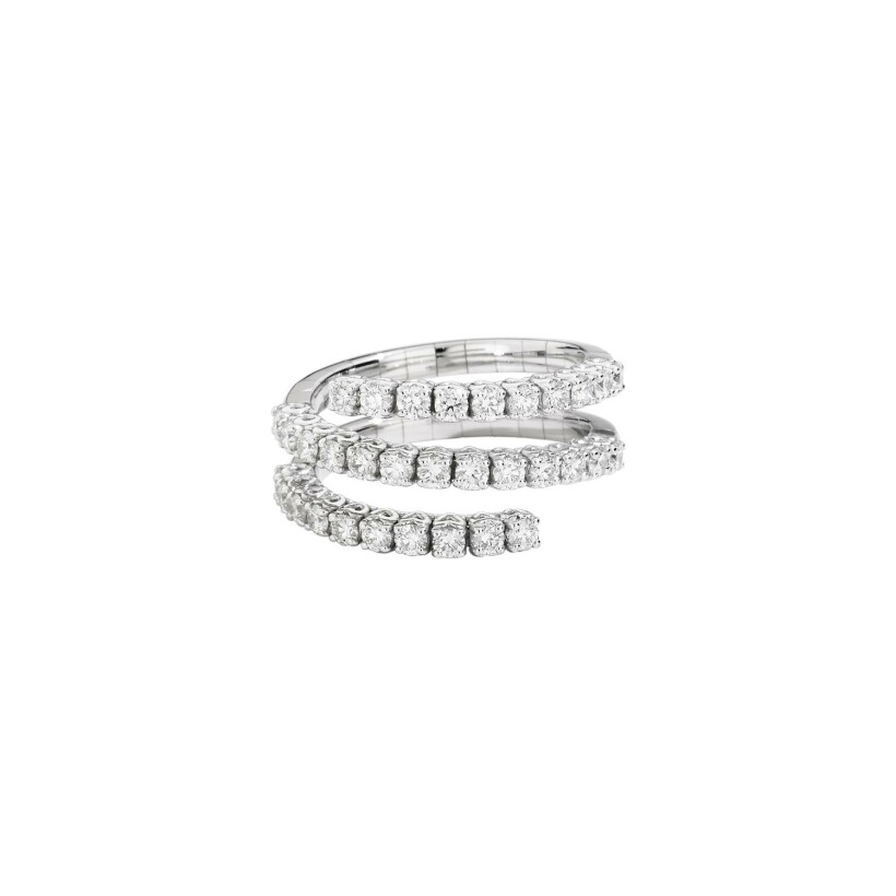 Recarlo Anniversary ring, white gold, diamonds, size M
