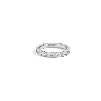 Bague Recarlo Anniversary en or blanc et diamants, taille 54