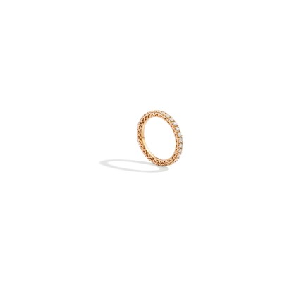 Alliance Recarlo Anniversary en or jaune et diamant 0.8ct, taille 52