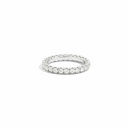 Bague Recarlo Anniversary Eternity en or blanc et diamants, taille 54