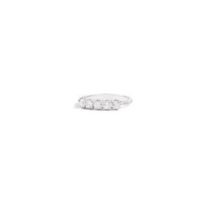 Alliance Recarlo Anniversary en or blanc et diamant 0.35ct, taille 53