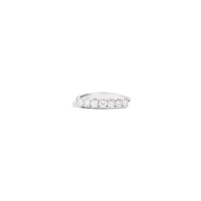 Alliance Recarlo Anniversary en or blanc et diamant 0.3ct, taille 54