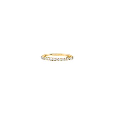 Alliance Recarlo Anniversary en or jaune et diamant 0.42ct, taille 54