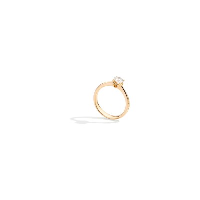 Solitaire Recarlo Anniversary en or jaune et diamant 0.24ct, taille 53