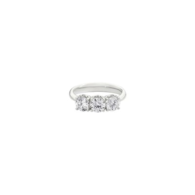 Solitaire Recarlo Anniversary Square en or blanc et diamant