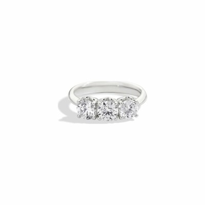 Solitaire Recarlo Anniversary en or blanc et diamant, taille 52