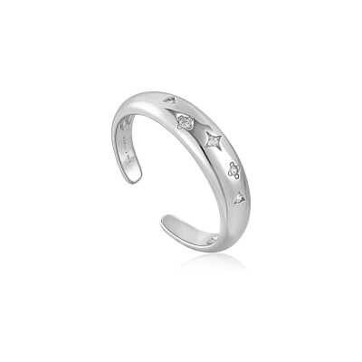 Bague Ania Haie Rising Star en argent et rhodium