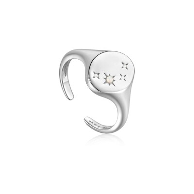 Bague Ania Haie Rising Star en argent et rhodium