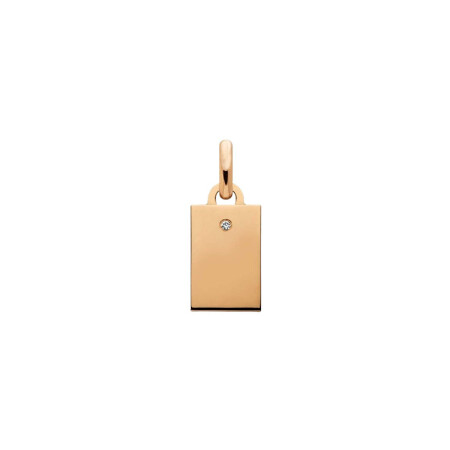 Pendentif Arthus Bertrand Capsule Vanrycke en or rose et diamant