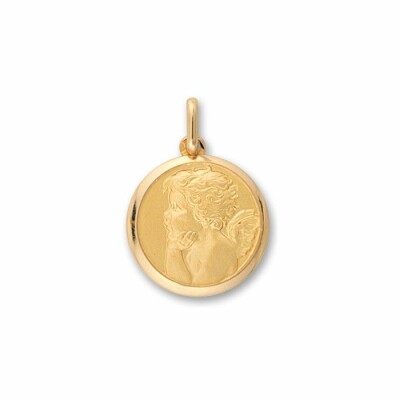 Médaille Ange en or jaune, 16mm