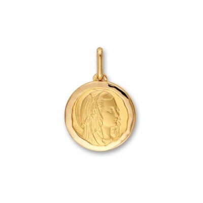 Médaille Vierge en or jaune, 18mm