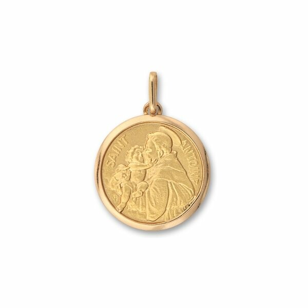 Médaille Saint Antoine en or jaune