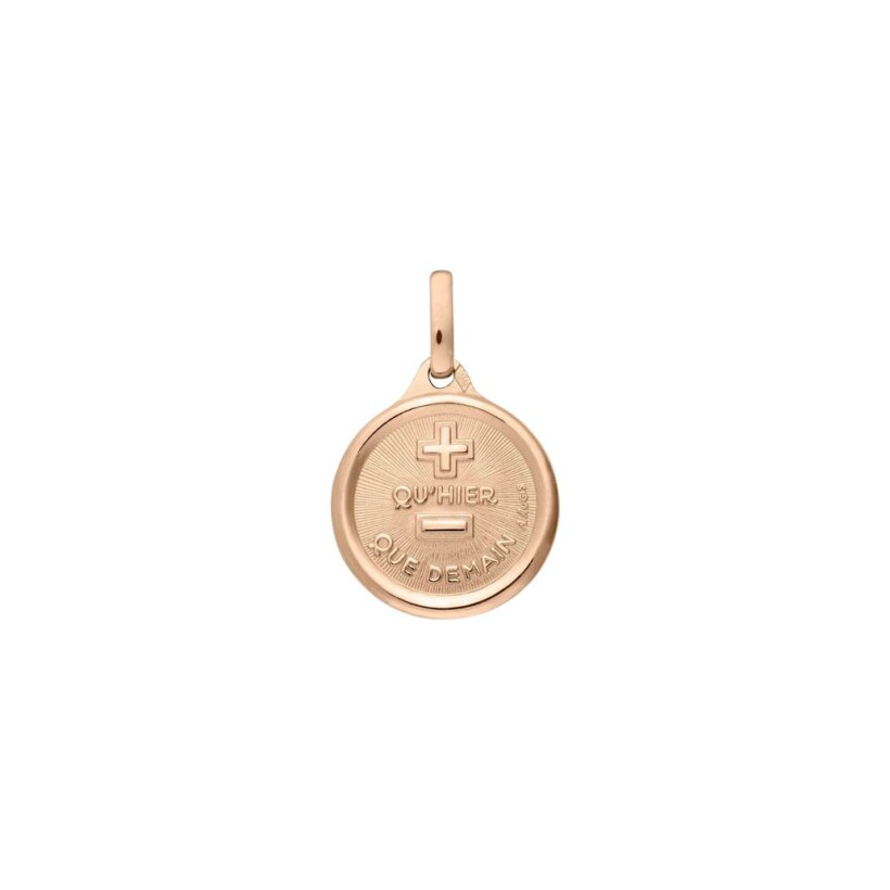 Médaille Augis d'Amour l'originale en or rose, 12mm