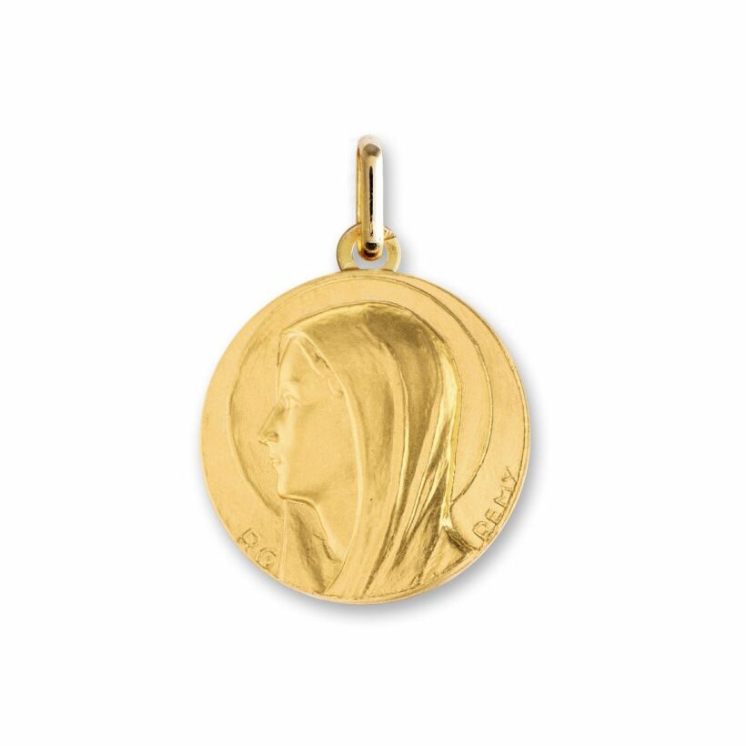 Médaille Vierge en or jaune, 18mm