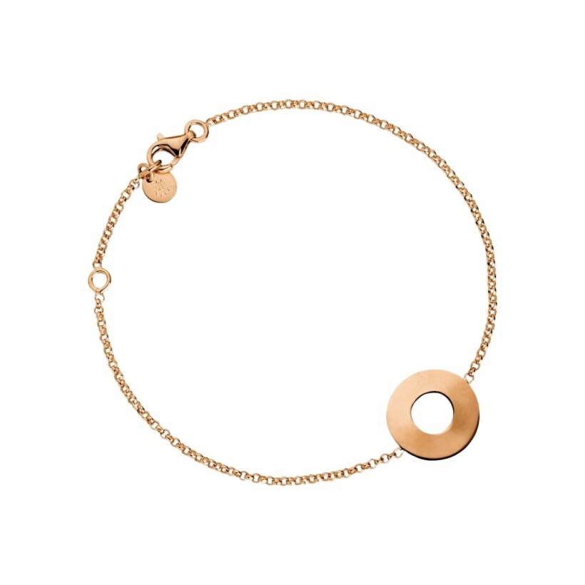 Arthus Bertrand Tablet chain bracelet, jaseron chain 14cm, rose gold