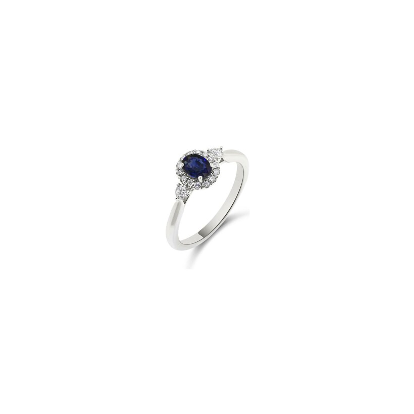 Bague Vaneste en or blanc, saphir et diamants