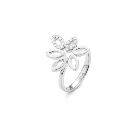 Bague Doux Marquise en or blanc et diamants