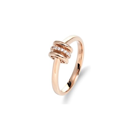 Bague Doux Obsession en or rose et diamants