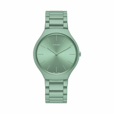 RADO True Thinline Les Couleurs™ Le Corbusier Slightly Greyed English Green 32041 R27096662 watch