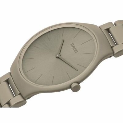 RADO True Thinline Les Couleurs™ Le Corbusier Grey Brown Natural Umber 32141 R27098682 watch