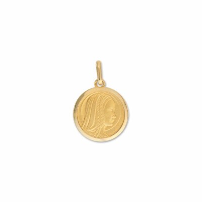 Médaille Vierge en or jaune, 20mm